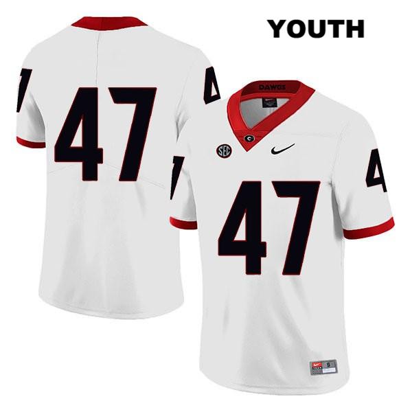 Georgia Bulldogs Youth Dan Jackson #47 NCAA No Name Legend Authentic White Nike Stitched College Football Jersey USQ2656UW